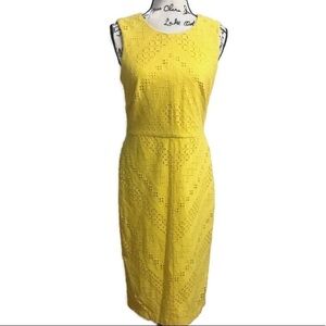 Maggy London Soleil Ribbon Eyelet Sheath  Dress